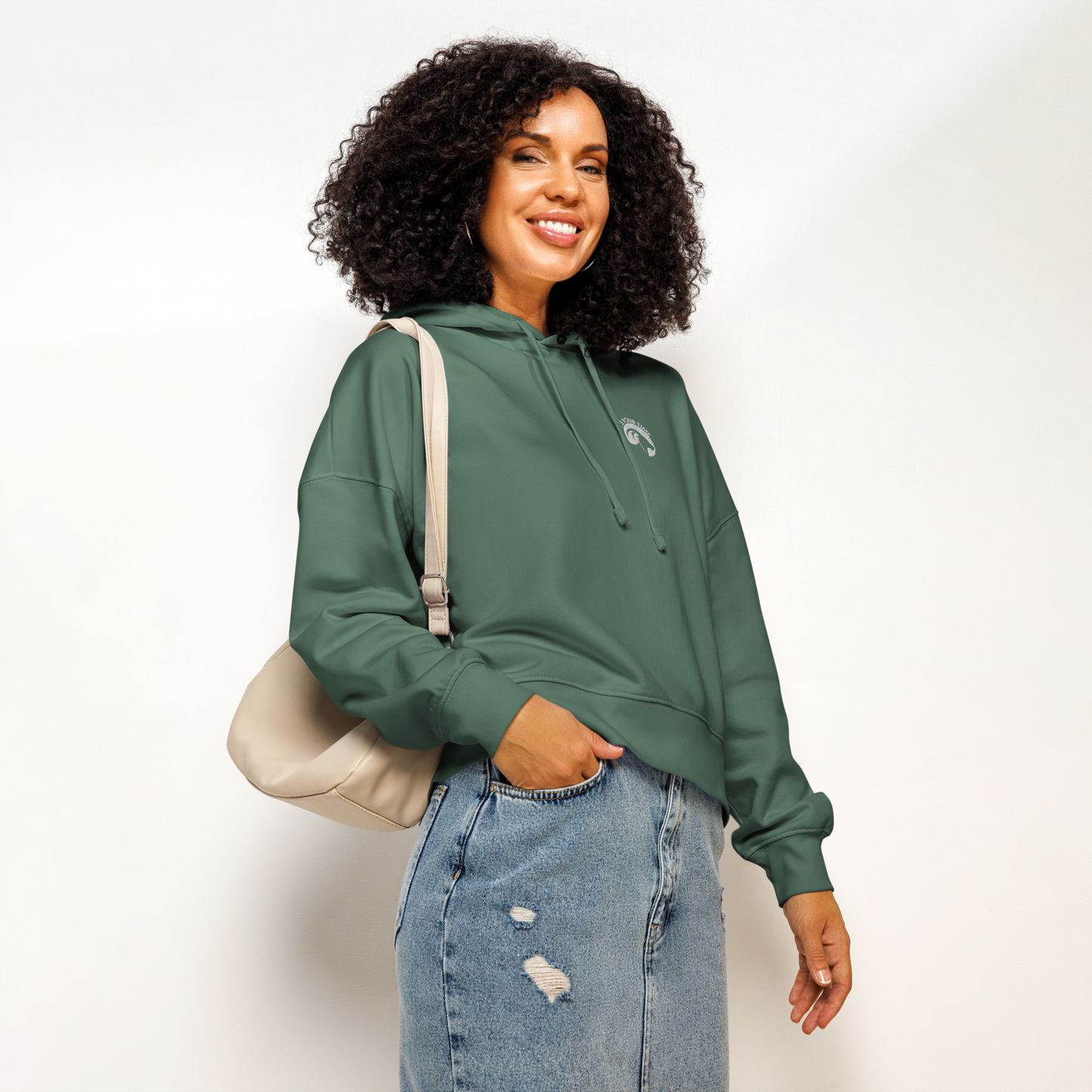 GOAT - Embroidered Women’s Organic Mid-weight Hoodie