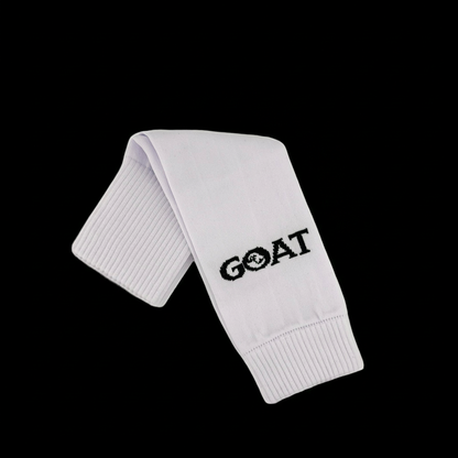 GOAT™ Soccer Sleeves (Pair) — Black / White